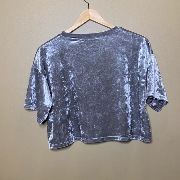 Urban Outfitters Velvet Crop Top - Picture 2 of 3